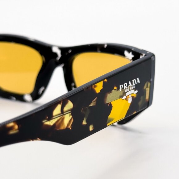NEW PRADA PRA01S 15O10C SUNGLASSES MEN PR A01S 15O10C HAVANA SQUARE SPR A01 - Picture 5 of 9
